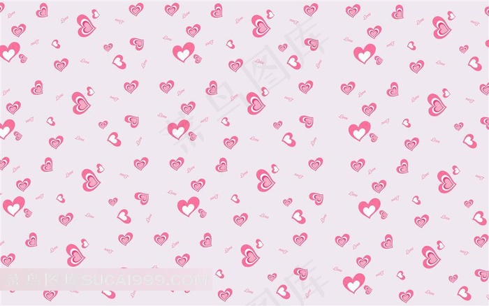 爱心底纹壁纸设计