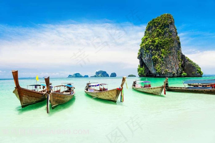 唯美海岛船舶风景图片