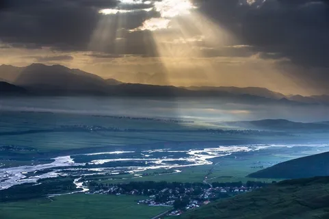 青海门源油菜花风景