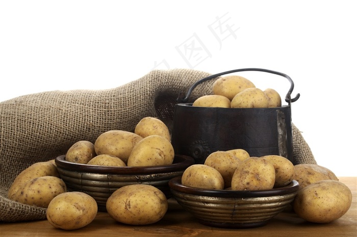 麻袋土豆碗素材
