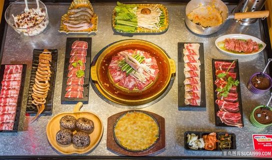 火锅牛肉羊肉食材大全火锅图片