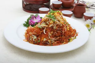 鲍汁桂花炒三丝16元. (1)