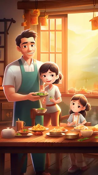 父亲 父亲节 温馨 坚强 爱护 关怀 教育 快乐 幸福 父爱