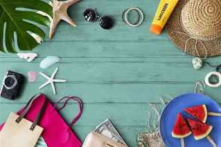 美丽夏日与办公商务图