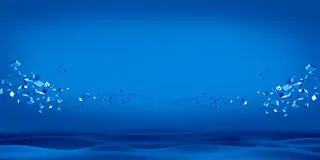 蓝色科技感展板