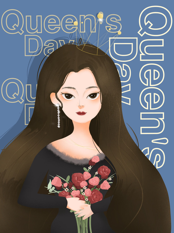 女神节海报psd模版下载