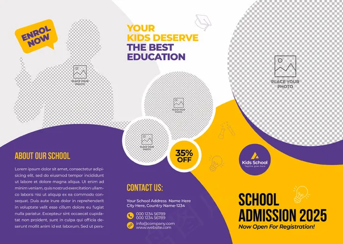 折页 折页模板 宣传折页 企业三折页 高档三折页 创意psd模版下载