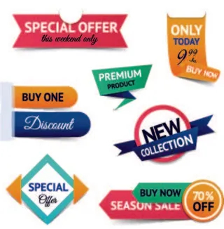 免抠促销标签标贴