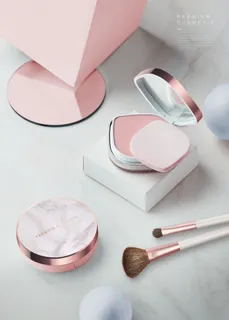 电商广告系美化妆品粉色海报