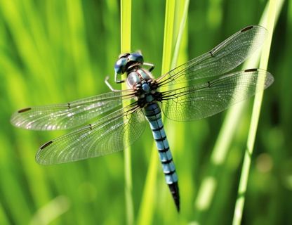 草丛的蜻蜓绿意摄影图背景