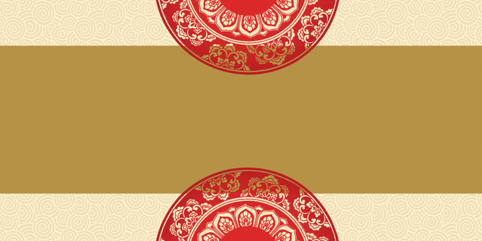 中国风传统水墨古风古典展板边框工笔画PS海报背景平面广告Ai设计素材