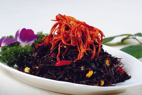 LCSC0235虫草花拌长寿菜 LCSC0235虫草花拌长寿菜