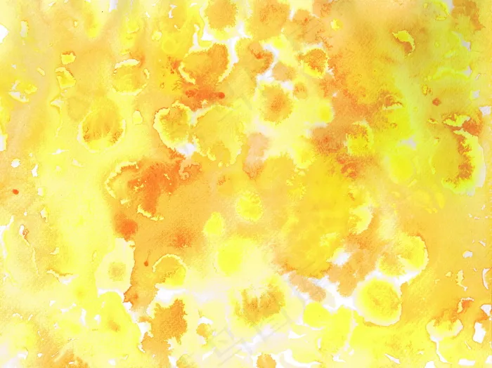 水彩颜料黄色背景图片