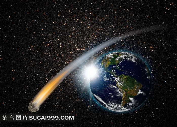 流星滑过地球
