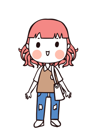 简约风PNG卡通小人动漫动画人物免扣图片素材 (80)