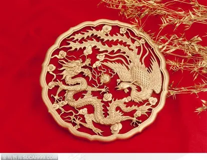 龙凤吉祥喜庆背景图片