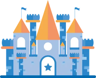 卡通风可爱城堡免扣PNG手绘插画图片 (46)