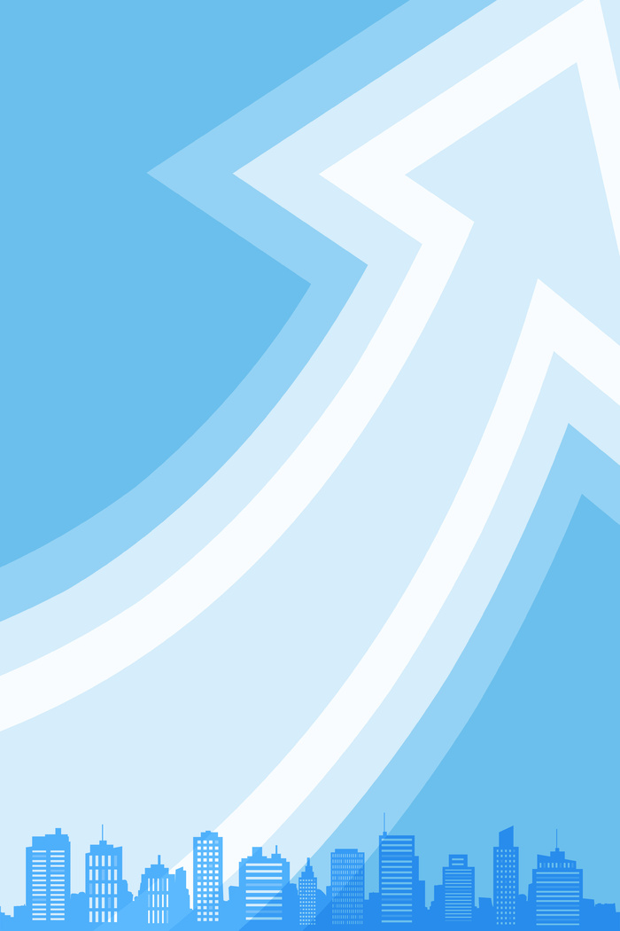 蓝色科技积极向上箭头背景