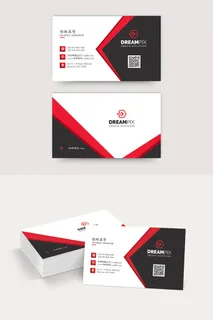 公司  商务  优雅  办公室  卡片 红色