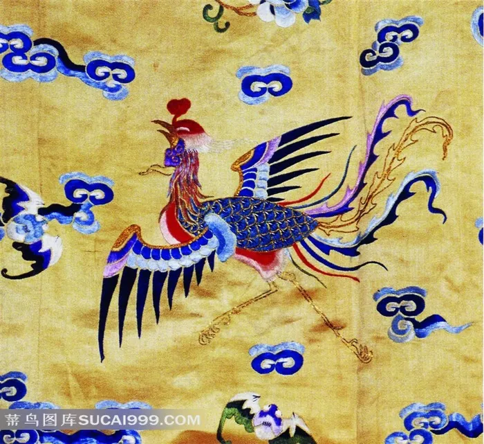 凤凰图案刺绣艺术