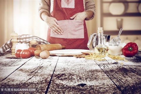 和面的厨师高清图片