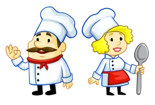 厨师卡通简笔