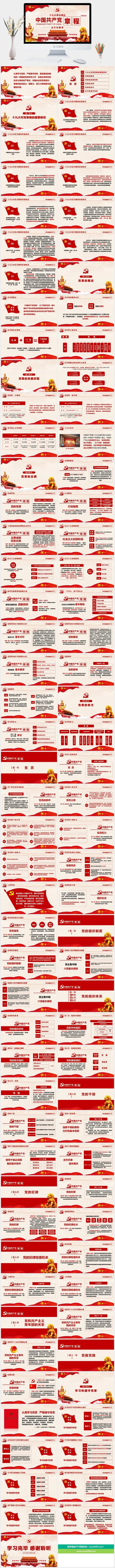 中国共产党章程*党建PPT