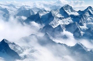 雪山风景摄影背景