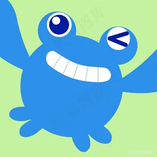 青蛙简约时尚插画