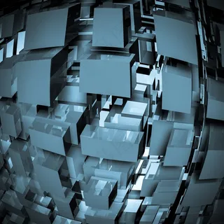 球面突出一样的立体方块背景 球面突出一样的立体方块背景