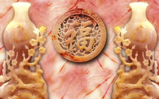 雕塑玉雕背景风景