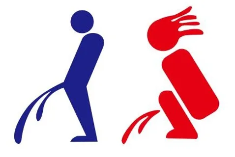 矢量男女厕所标志