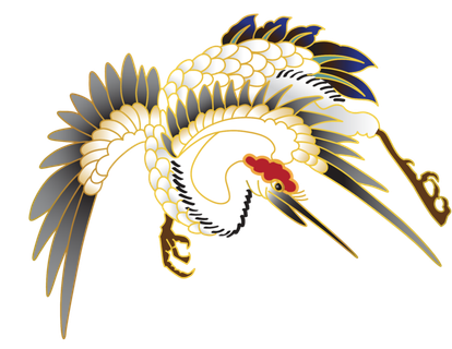 中国风古典中式国潮风手绘飞鹤图案仙鹤装饰素材PNG免抠插画元素