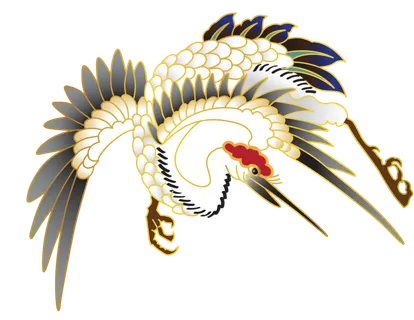 中国风古典中式国潮风手绘飞鹤图案仙鹤装饰素材PNG免抠插画元素