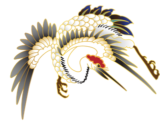 中国风古典中式国潮风手绘飞鹤图案仙鹤装饰素材PNG免抠插画元素