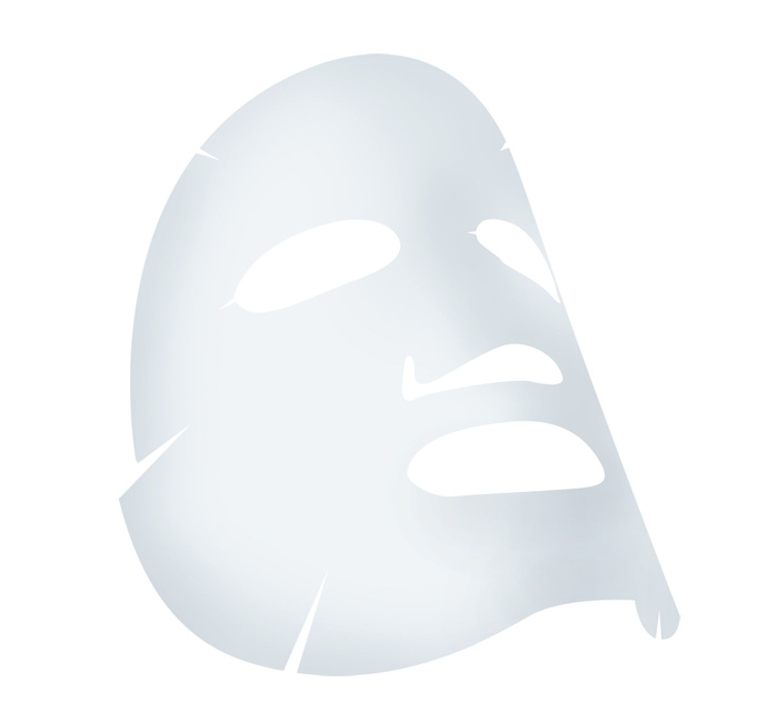 白色右边面膜化妆品素材png