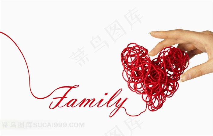 手拿心形线条图片