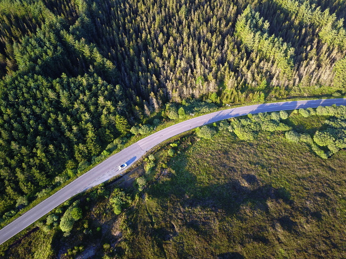 高速公路航拍照片