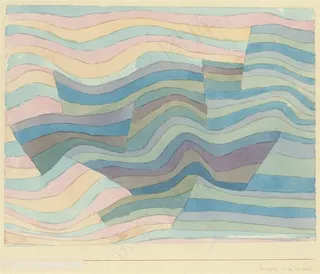 保罗克利手绘简约水彩线条艺术装饰画