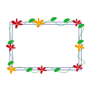 卡通创意花边框