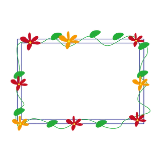 卡通创意花边框