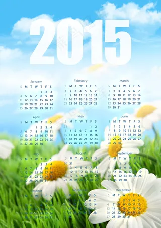 2015年日历桌面图片