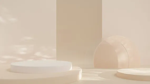 电商产品3D立体背景图主图场景 