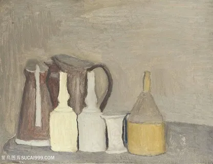 莫兰迪静物静物瓶子装饰画 莫兰迪静物静物瓶子装饰画