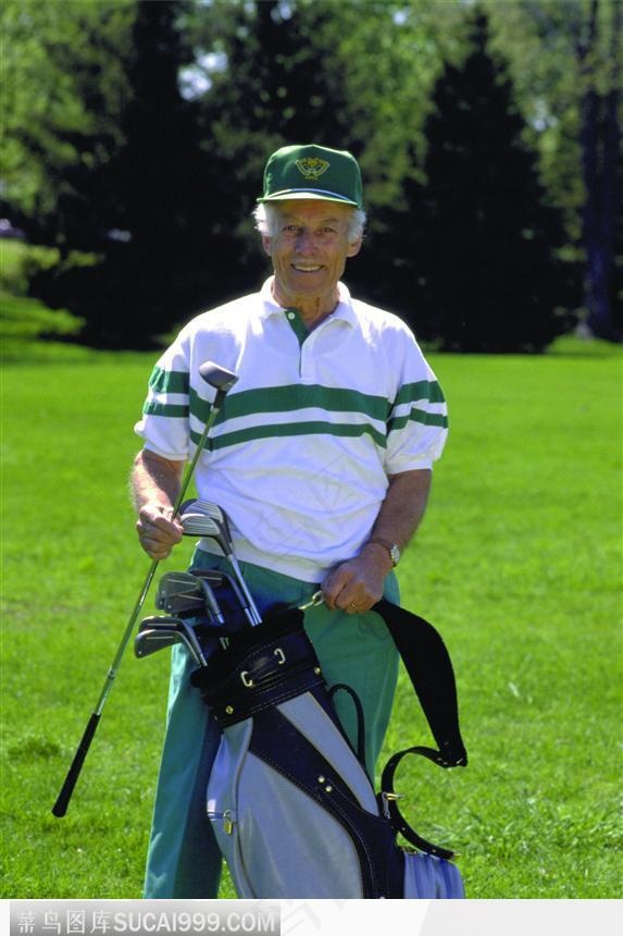 老人与高尔夫球具