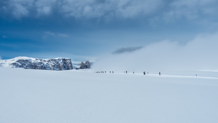 冬天白雪背景风景