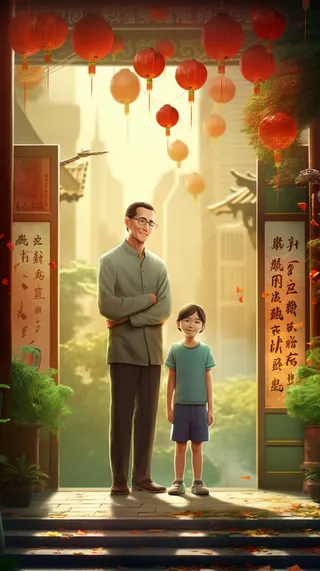 父亲 父亲节 温馨 坚强 爱护 关怀 教育 快乐 幸福 父爱