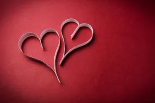 创意心形红色底纹图片