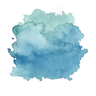 淡蓝色渐变晕染水墨高清图片