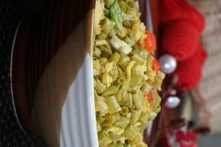 酸豆角炒鸡蛋 (1)